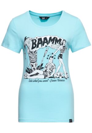 Moederdag cadeau - Queen Kerosin Bammmm T-shirt Sky Blue -XXXL