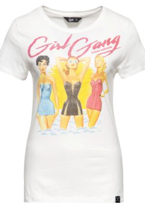 Queen Kerosin Summer Girl Gang Shirt Off White-XXL | 17% korting