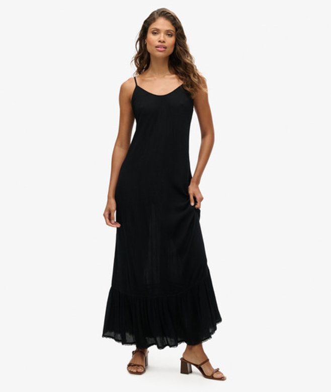 Beach Maxi-hemdjurk Zwart Grootte: 34