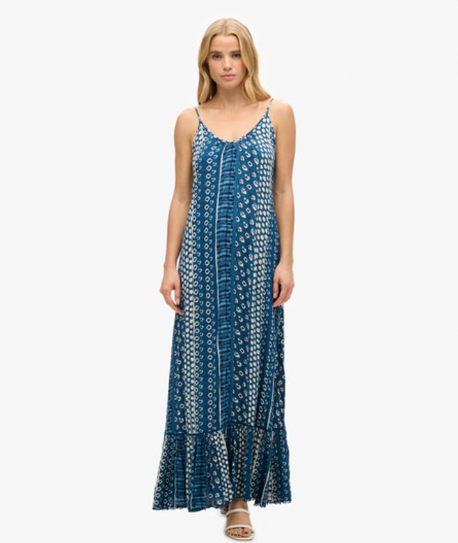 Beach Maxi-hemdjurk Blauw Grootte: 36