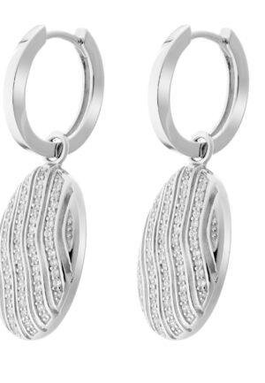 Alternative view of Orphelia Dames 925 Sterling Zilveren Creolen - Zilver ZO-6049