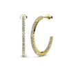 Simply Hoop Oorbellen - Goud en Kristal