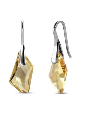 Zilveren ridderoorbellen - zilver en amber