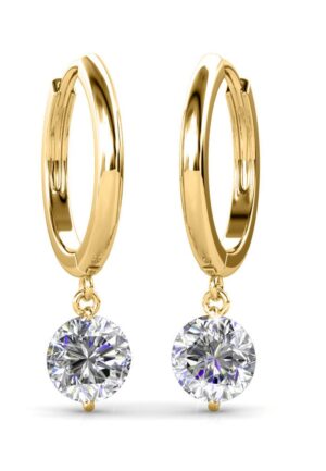 Alternative view of Grace Oorbellen - Goud en Kristal