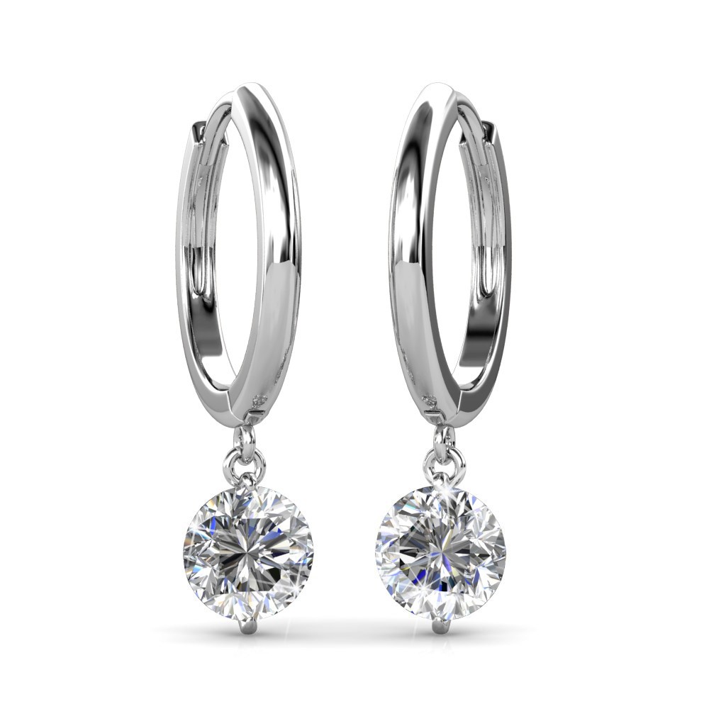 Grace Oorbellen - Zilver en Kristal - Afbeelding 2