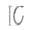 Simply Hoop Oorbellen - Zilver en Kristal