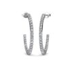 Simply Hoop Oorbellen - Zilver en Kristal - Afbeelding 2