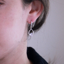 Alternative view of Tristin Hook Oorbellen - Zilver en Kristal