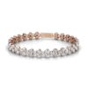 Prinsessenarmbanden - Roségoud en kristal