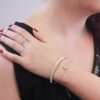 Glamour armbanden - Zilver en kristal - Afbeelding 2