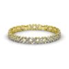 Bloemige armbanden - Goud en kristal