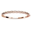 Gevlochten armbanden - Roségoud en kristal