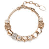 Stralende Charm Armbanden - Roségoud en Kristal