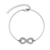 Infinity Eight Armbanden - Zilver en Kristal