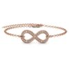 Infinity Eight Armbanden - Roségoud en Kristal - Afbeelding 2