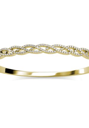 Gevlochten armbanden - Goud en kristal