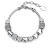 Stralende Charm Armbanden - Zilver en Kristal