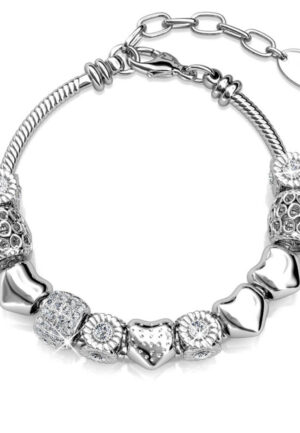 Stralende Charm Armbanden - Zilver en Kristal