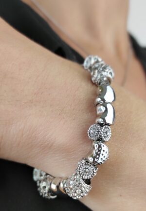 Alternative view of Stralende Charm Armbanden - Zilver en Kristal