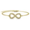 Infinity Eight Armbanden - Goud en Kristal - Afbeelding 2
