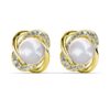 Simply Pearl oorbellen - Goud en kristal