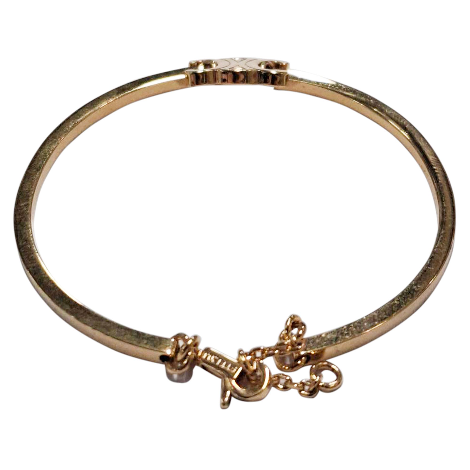 Celine Triomphe Gearticuleerde Armband in Goud Metaal - Afbeelding 2