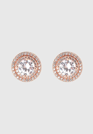 US Polo Assn Jewellery Cristal Rosegouden Oorbellen