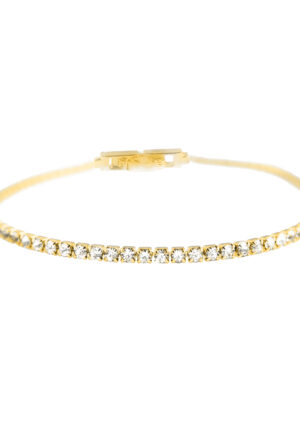 Luxenter Briljant Zirkonia armband afgewerkt in 18K geel goud - Kayla