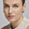 Luxenter Oorbellen met Glimmende Zirkonia 18k goud afwerking - Ricia - Afbeelding 2