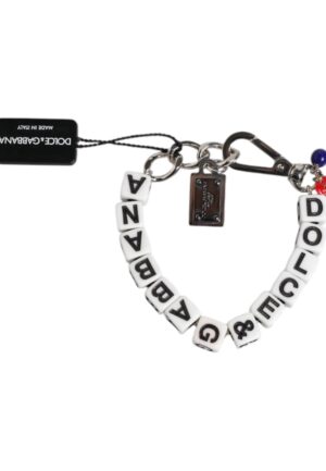 Alternative view of Zilveren Messing Ketting Dobbelsteen Logo Versierde Bedelarmband