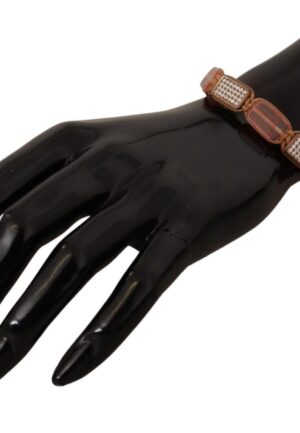 Alternative view of Nialaya multicolor kristallen logo verfraaide verstelbare damesarmband
