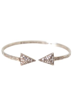 Pijlmanchetarmband Zilver Pave Diamant