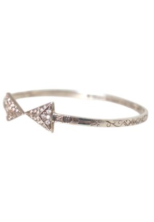 Alternative view of Pijlmanchetarmband Zilver Pave Diamant