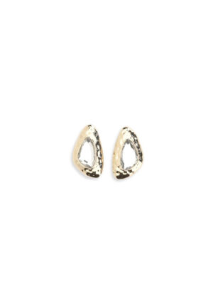 Zebra Gold Messing Oorbellen