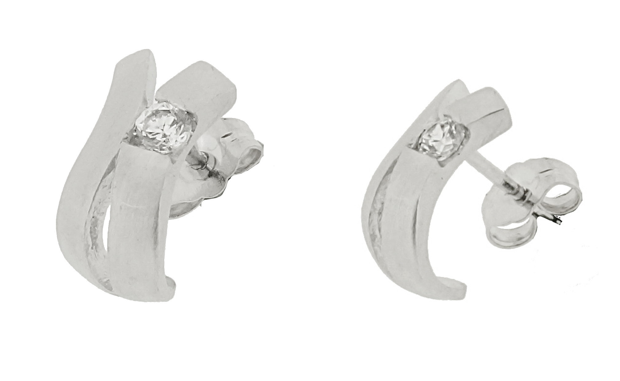 Orphelia Dames 925 Sterling Zilveren Stud Oorbellen - Zilver ZO-5312