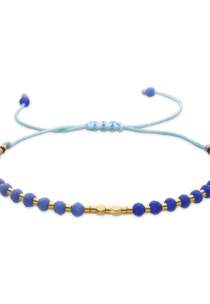 Luxenter Armband met Blauw Kristal 18k goud afwerking - Anlako