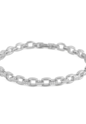 Luxenter Armband met schitterende zirkonia en rhodiumafwerking - Yaris