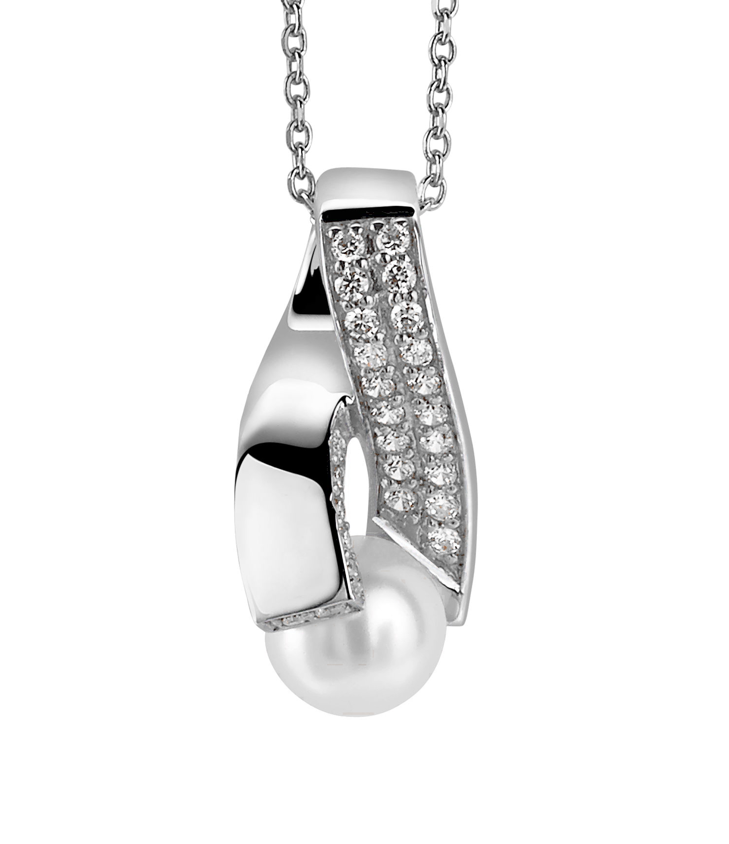 Orphelia Dames 925 Sterling Zilveren Ketting met Hanger - Zilver ZH-4821/1 - Afbeelding 2