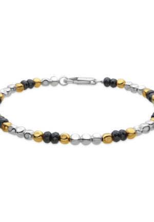Luxenter Armband met 18-karaats geelgouden afwerking en hematiet - Miluy