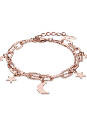Luxenter armband afgewerkt in 18k roségoud - Darkle