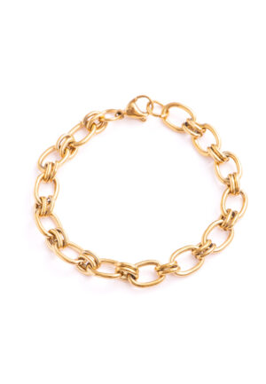 Luxenter Armband met 18-karaats geelgouden afwerking - Hataj