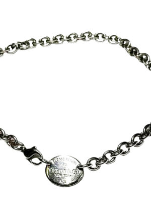 Alternative view of Tiffany & Co. Terug naar Tiffany Ovale Hangtag Ketting in Sterling Zilver