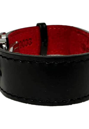 Alternative view of Louis Vuitton Rouge Monogram Eclipse Canvas Reversible Scharnierarmband in Zwart Leer