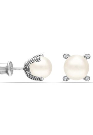 Vrouwen Serene Light Oorbellen 925 Sterling Zilver met Cubic Zirconia BIPE057