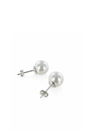 Dames Oorbellen Sterling Zilver 925 Natuurlijke Parel 9mm BIPE062