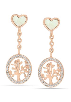 Vrouwen Tree of Life Dangle Oorbellen 925 Sterling Zilver BIPE021