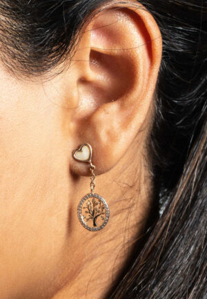 Alternative view of Vrouwen Tree of Life Dangle Oorbellen 925 Sterling Zilver BIPE021