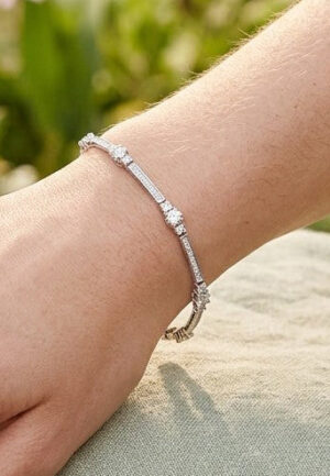 Alternative view of Damesarmband met Sprankelende Cubic Zirconia, 925 Sterling Zilver BIPU022