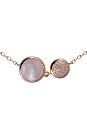 Alternative view of Orphelia 'Anijs' Dames 925 Sterling Zilveren Armband - Roze ZA-7431