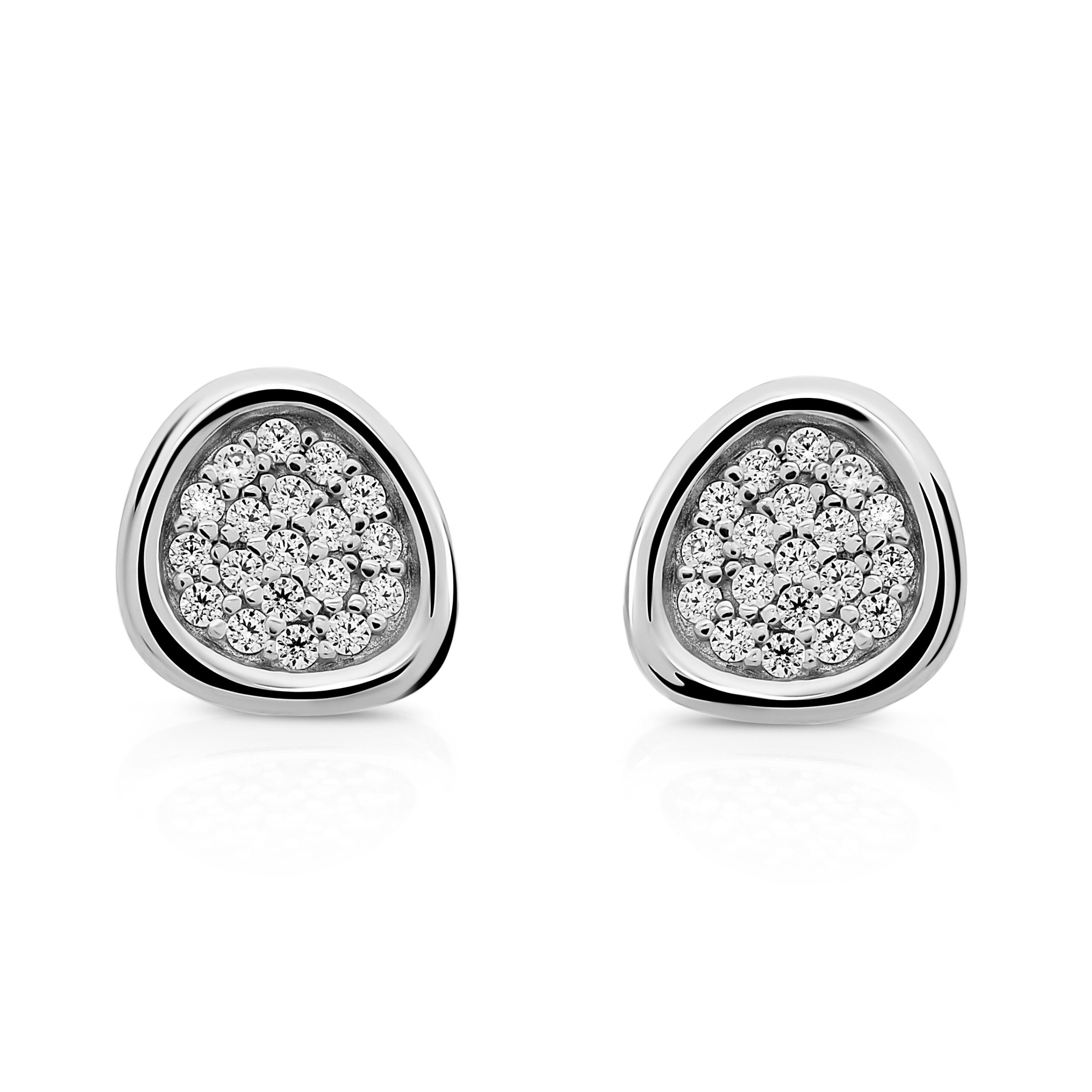 Orphelia 'Layla' Dames 925 Sterling Zilveren Stud Oorbellen - Zilver ZO-7489
